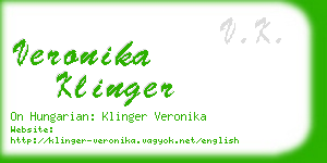 veronika klinger business card